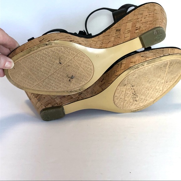 ⭐️ Bandolino Women's Ninette Leather Wedge Sandals 10 - Picture 11 of 15
